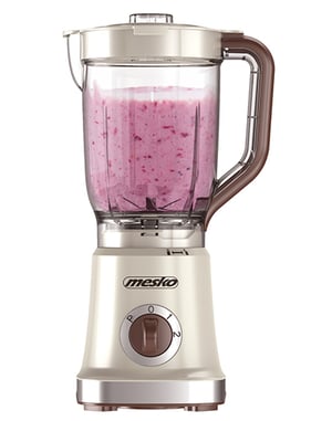 Mesko Home MS 4079 be 1,8 l Blender stołowy 500 W Beżowy, Brązowy, Przezroczysty
