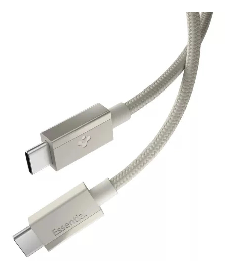 Spigen EB6015CC kabel USB 1,5 m USB C 0,48 Gbit/s 60 W Beżowy