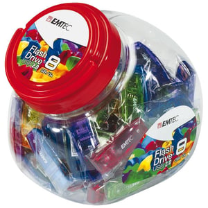 Emtec C410 Color Mix – Candy Jar 2.0 USB-minne 32 GB USB typ A flerfärgat