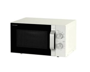 Sharp R204WA kuchenka mikrofalowa Srebrny, Biały Mikrofalówka Solo Blat 20 l 800 W