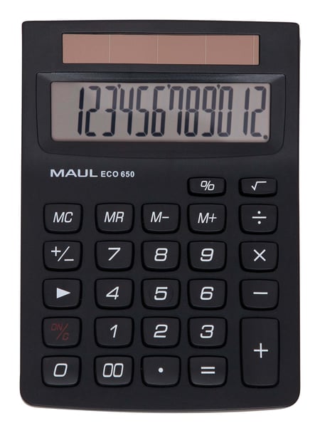 MAUL ECO 650 kalkulator Kieszeń Podstawowy kalkulator Czarny