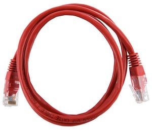 4World 1.8m Cat5e RJ-45 m/m kabel sieciowy Czerwony 1,8 m U/UTP (UTP)