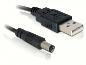 DeLOCK USB-Kabel Power C, schwarz, 1 m, USB A
