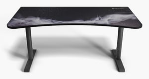 Arozzi Arena -GUNM-GALAXY Computer Desk, Black, White