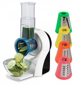 Esperanza EKM026 Electric Grater / Spiralizer, Multicolored Plastic