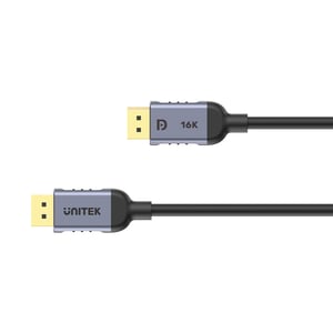UNITEK C1626GY01-3M kabel DisplayPort Czarny, Szary