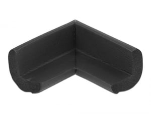 DeLOCK Kantskydd, självhäftande svamp 70 x 67 x 35 mm svart