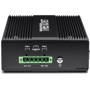 Trendnet TI-UPG62 przełącznik sieciowy Nie zarządzany L2 Gigabit Ethernet (10/100/1000) Obsługa PoE Czarny