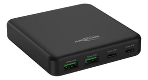 Ansmann DC465PD Laptop, Smartphone, Schwarz, Wechselstrom, Schnellladung, intern