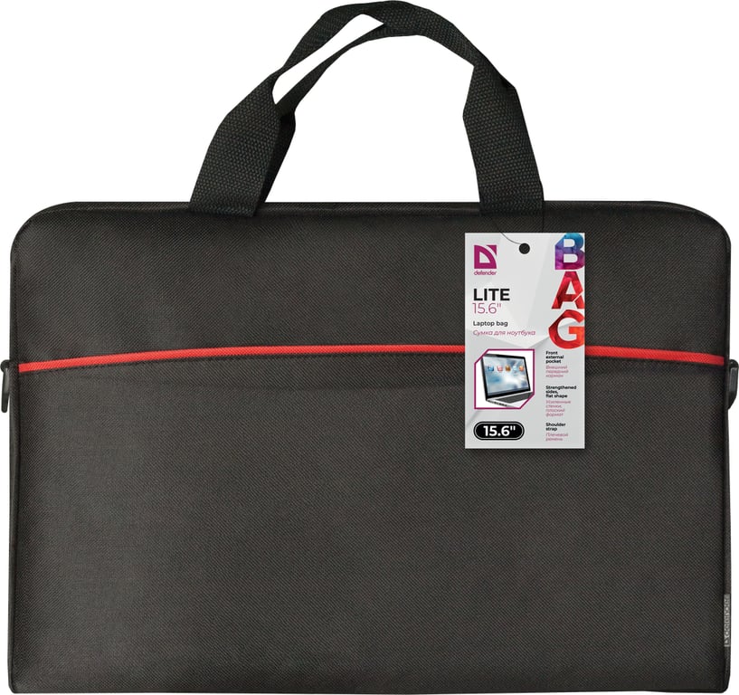 Defender Lite 39,6 cm (15.6") Aktówka Czarny