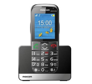 MaxCom MM720 SE telefon komórkowy 5,59 cm (2.2") 82 g Czarny Telefon dla początkujących