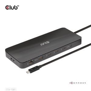 CLUB3D CSV-1581 Dockingstation Thunderbolt 4 Schwarz