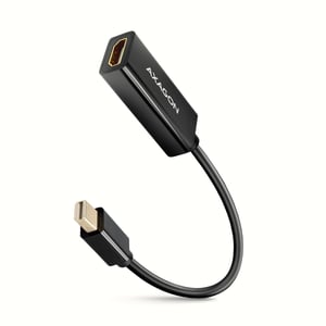 Axagon RVDM-HI14N Cable Adapter, 0.15 m, Mini DisplayPort to HDMI, Black