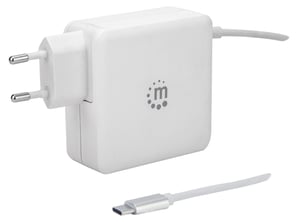Manhattan 180245 Ladegerät für mobile Geräte (Netbook, Tablet), weiß, Wechselstrom, für den Innenbereich