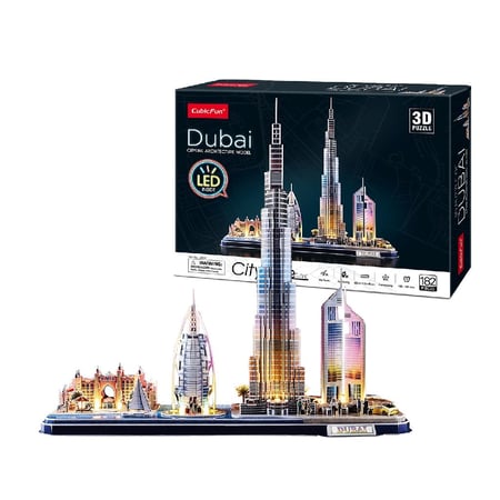 CubicFun 2010329 puzzle Puzzle 3D 182 szt. Budynki
