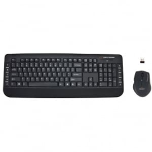 Esperanza EK120 klawiatura Dołączona myszka RF Wireless QWERTY Czarny