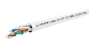 Lanview LVN122432 Network Cable, White, 305 m, Cat6a U/FTP (STP)
