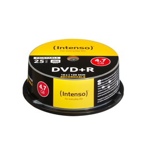 Intenso DVD+R 4.7GB, Printable, 16x, 4.7 GB, 25 pcs.