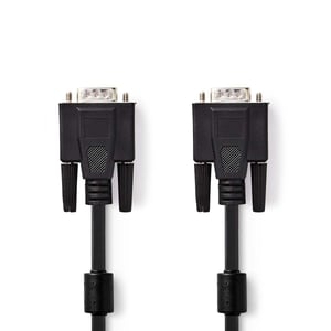 Nedis CCGP59000BK30 3 m VGA (D-Sub) Cable, Black
