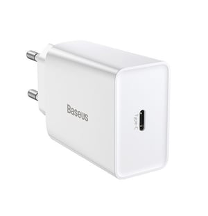 Baseus Speed Mini Smartphone Weiß Wechselstrom Schnellladung Intern