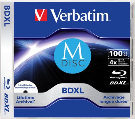Verbatim MDISC Lifetime archival BDXL 100GB - zestaw 1 szt. w opakowaniu plastikowym
