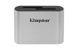 Kingston Technology Workflow SD Reader USB 3.2 Gen 1 (3.1 Gen 1) Type-C Card Reader, Black, Silver