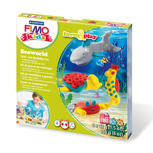 Staedtler FIMO kids 8034 Modeling Clay 42 g Gray, Red, Turquoise, Yellow 1 pc.