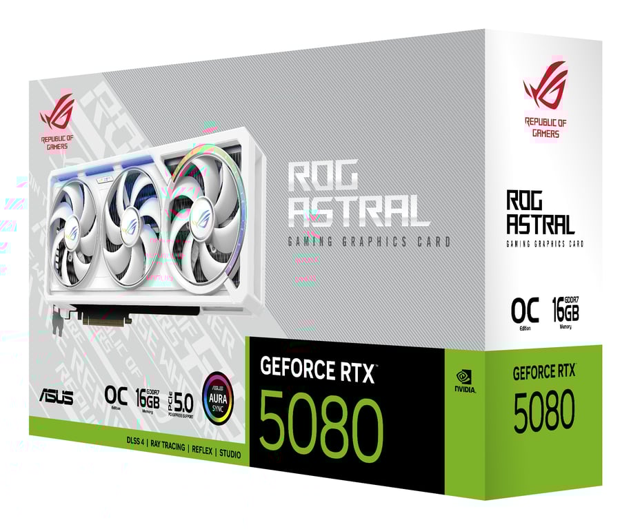 ASUS ROG Astral - -RTX5080-O16G-WHITE NVIDIA GeForce RTX