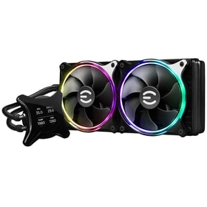 EVGA 400-HY-CX28-V1 PC Cooling System All-in-One Liquid CPU Cooler 12 cm Black
