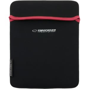 Esperanza ET172R 24.6 cm (9.7") Tablet Case, Clamshell Case, Black, Red