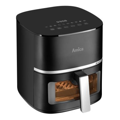 Amica AFM 5020 Pojedyńczy 5,2 l Autonomiczny 1600 W Frytkownica na gorące powietrze Czarny