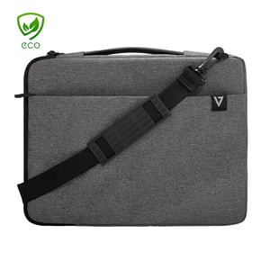 V7 CSE14-ECO 35.6 cm (14") Laptop Bag, Pouch-Style Case, Gray