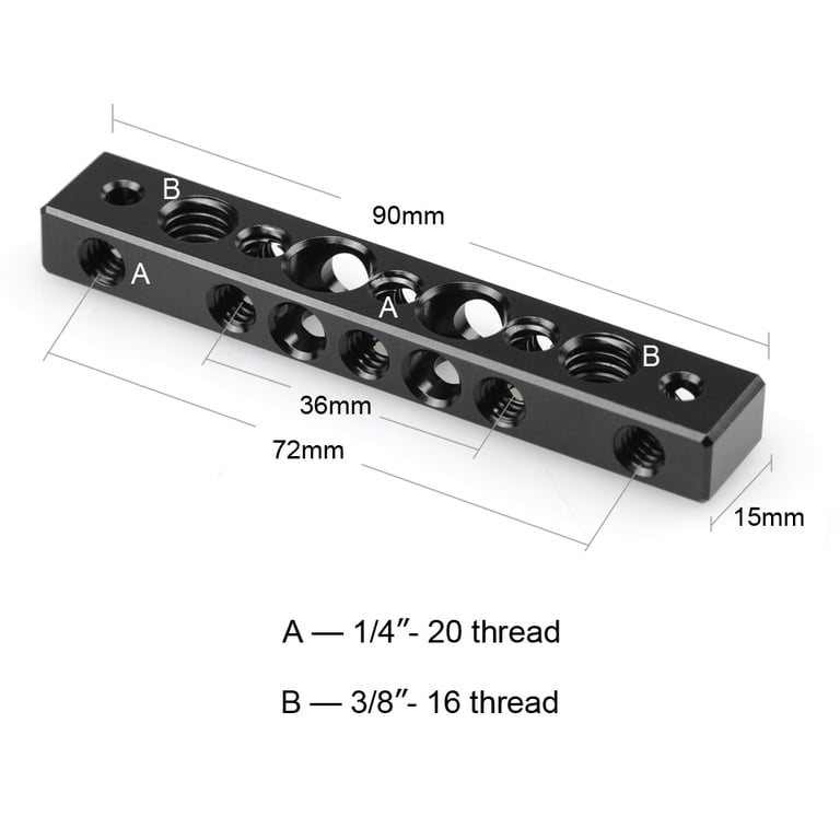 SmallRig 1091 zestaw montażowy Czarny Aluminium