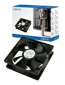 LogiLink PC-Gehäusekühler Computergehäuse Lüfter Schwarz