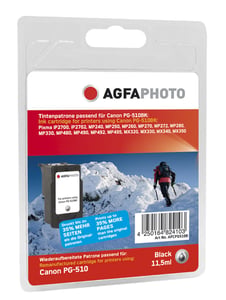 AgfaPhoto APCPG510B Tintenpatrone, 1 Stück, Schwarz