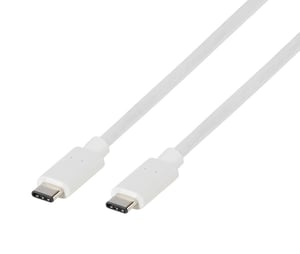 Vivanco PBDCVVUSBCC10W 1 m USB-C to USB-A Cable, White