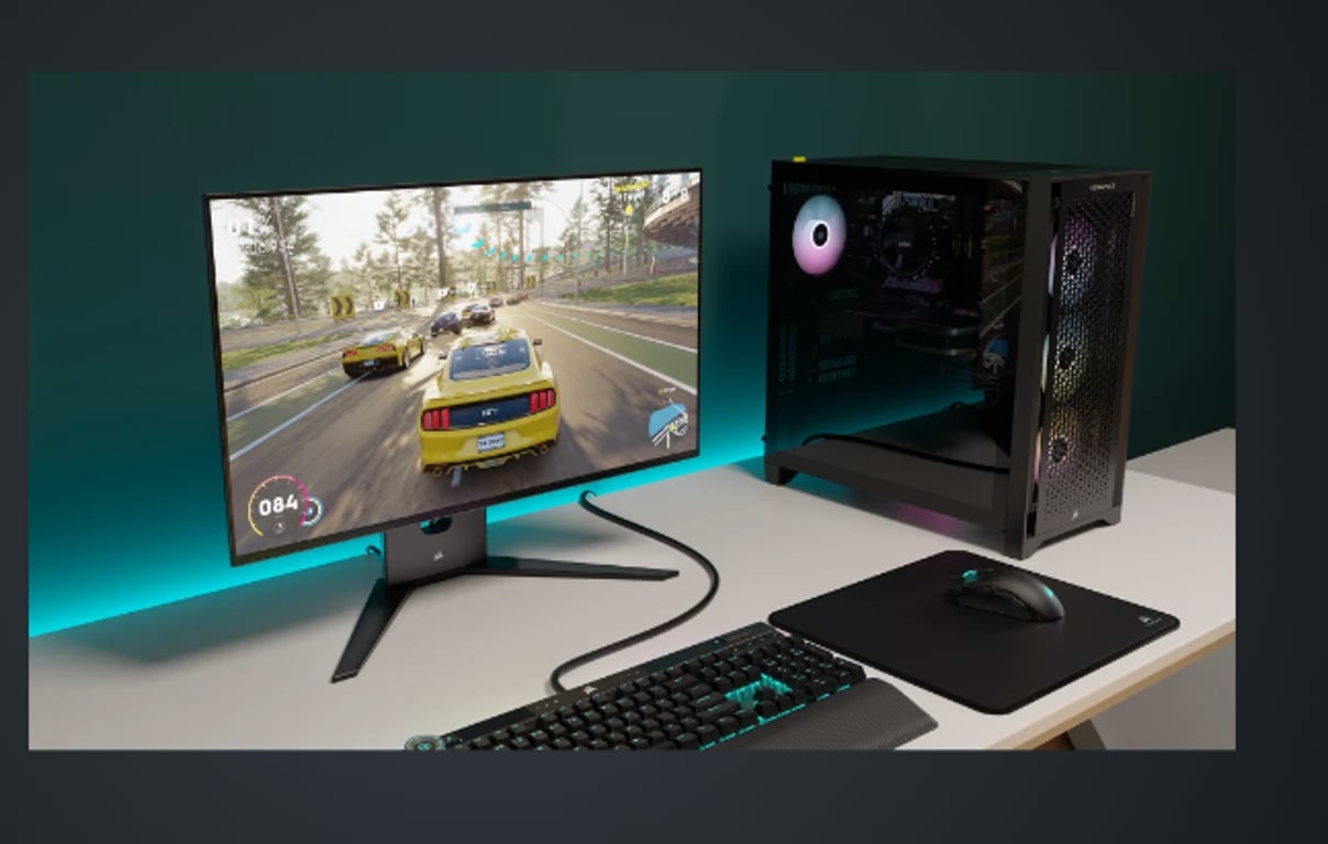 ロ*ン様 CORSAIR XENEON 27QHD240 ゲーミングモニター Corsair、有機ELパネル採用の27型ゲーミングモニター「XENEON