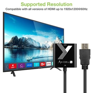 Techly IDATA HDMI-VGA2P konwerter sygnału wideo 1920 x 1200 px