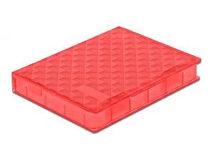 DeLOCK Osłona na HDD/SDD 2.5″, czerwony