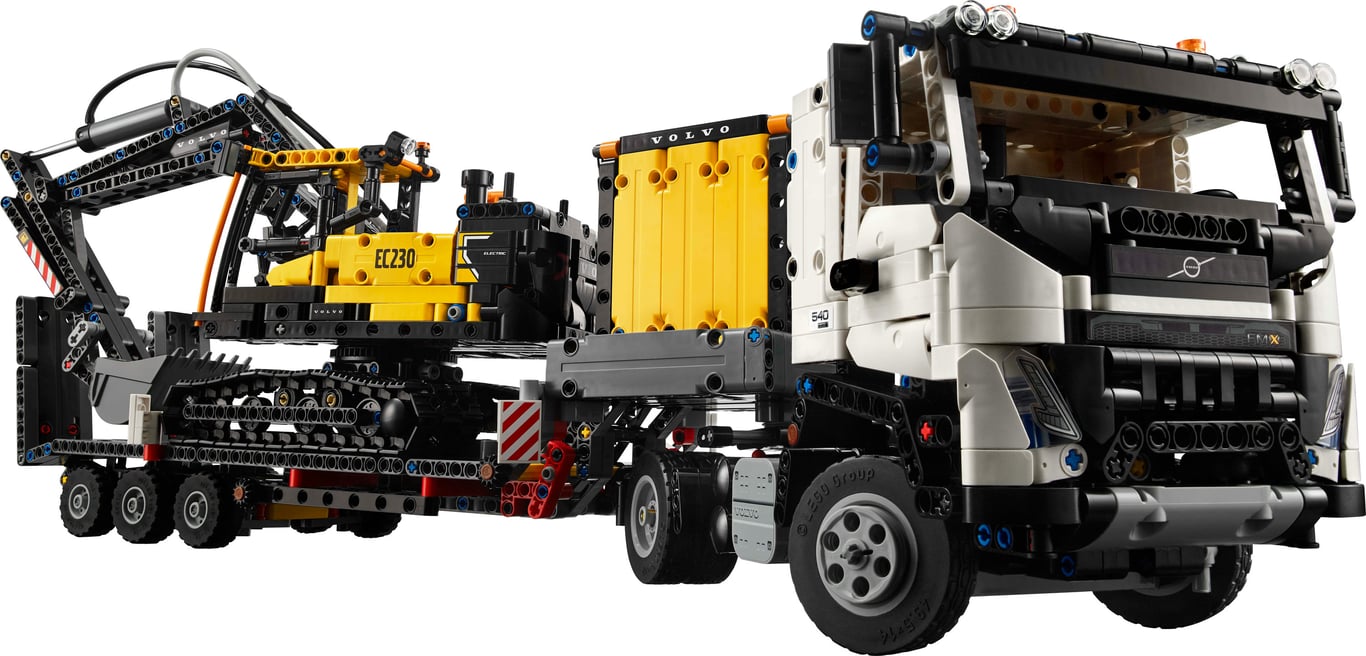 фото Авто-конструктор LEGO Technic Вантажівка Volvo FMX та електричний екскаватор EC230 (42175)
