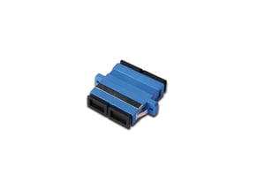 Digitus SC/SC-Glasfaseradapter, Duplex, Singlemode OS2, Keramikferrule, blau