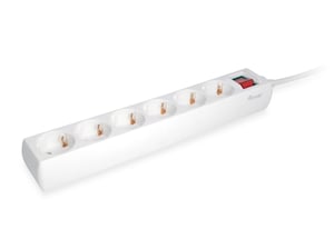 Equip 245552 1.5 m Power Strip with 6 Outlets, Indoor, White
