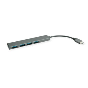 ROLINE 14.02.5052 USB 3.2 Gen 1 (3.1 Gen 1) Type-C-Hubs und -Switches, 5000 Mbit/s, grau