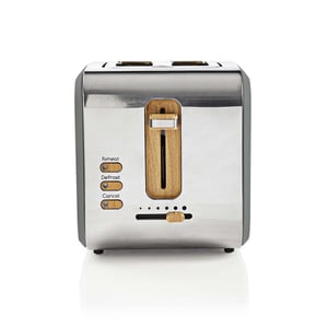 Nedis KABT510EGY 6-slice toaster, 2 cups, 900 W, Gray