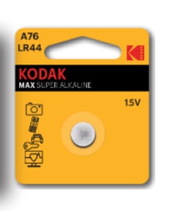 Kodak A76 Engångsbatteri LR44 Alkalisk