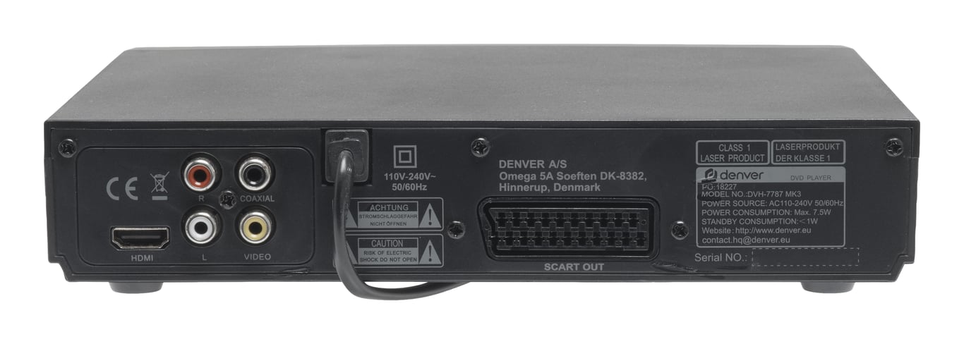 Denver DVH-7787MK3 Odtwarzacz DVD Czarny