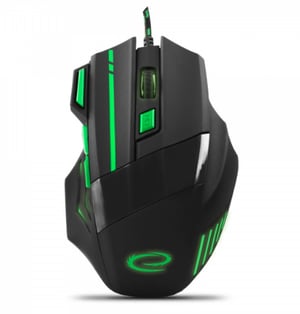 Esperanza EGM201G myszka Gaming Po prawej stronie USB Typu-A Optyczny 2400 DPI