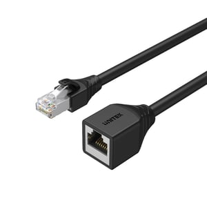 UNITEK C1896BK-1M kabel sieciowy Czarny Cat6 S/UTP (STP)