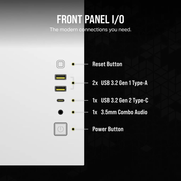 Corsair 2500X RGB Micro Tower Biały