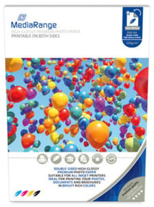 MediaRange MRINK118 fotopapper A4 Vitt Hög glans